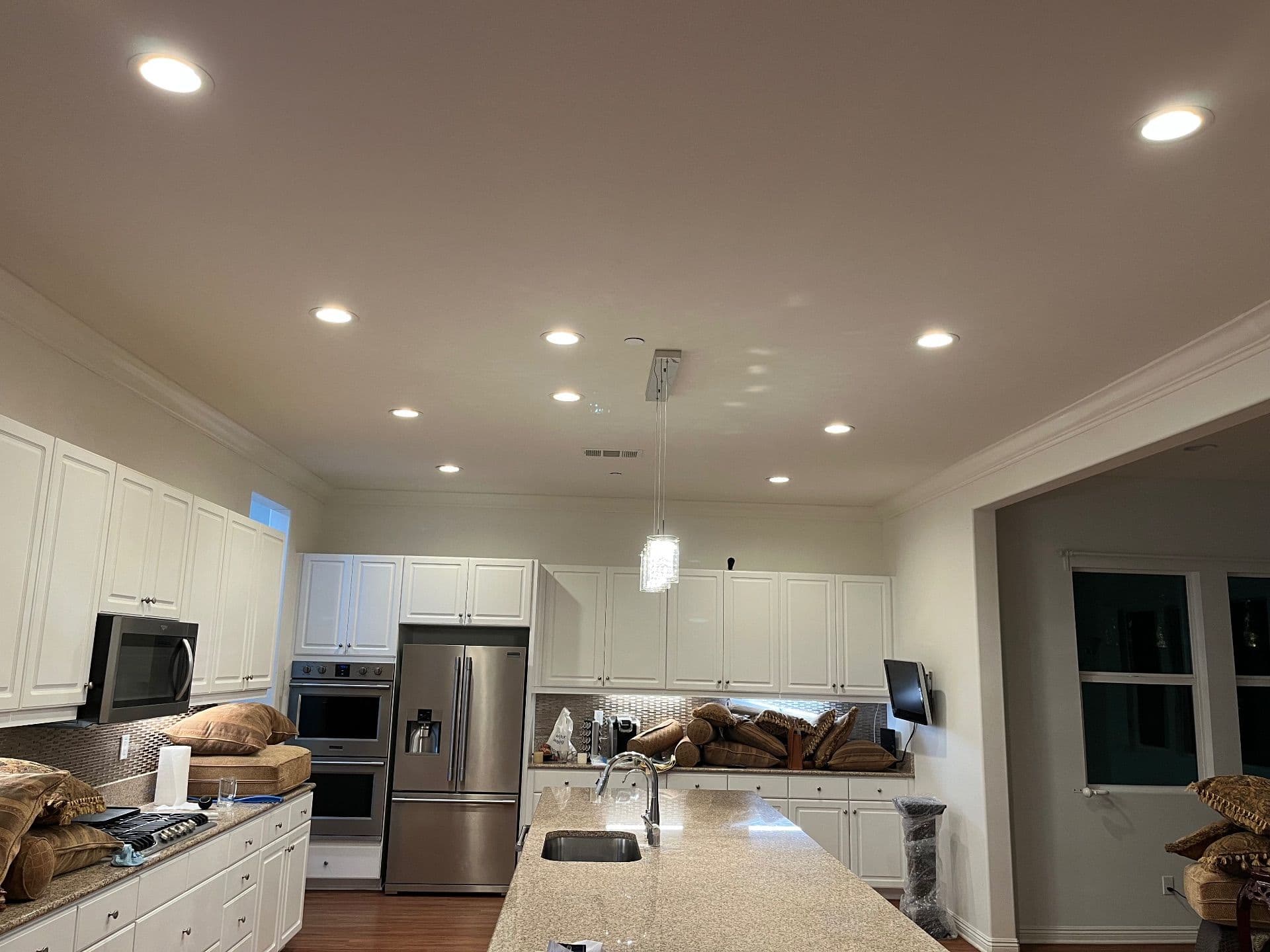 Gallery photos for Stylish Ceiling Fan and Chandelier Install: Image #1