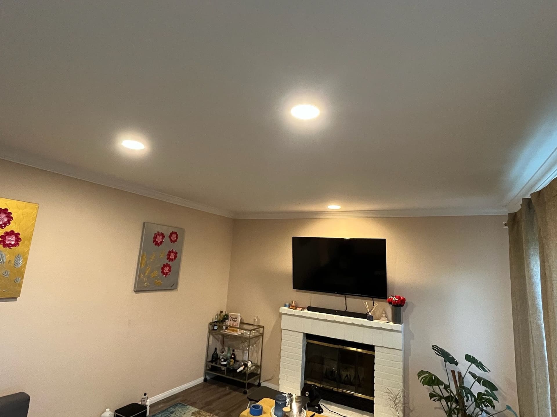 Recessed Lighting Brightens Mira Mesa Living Room